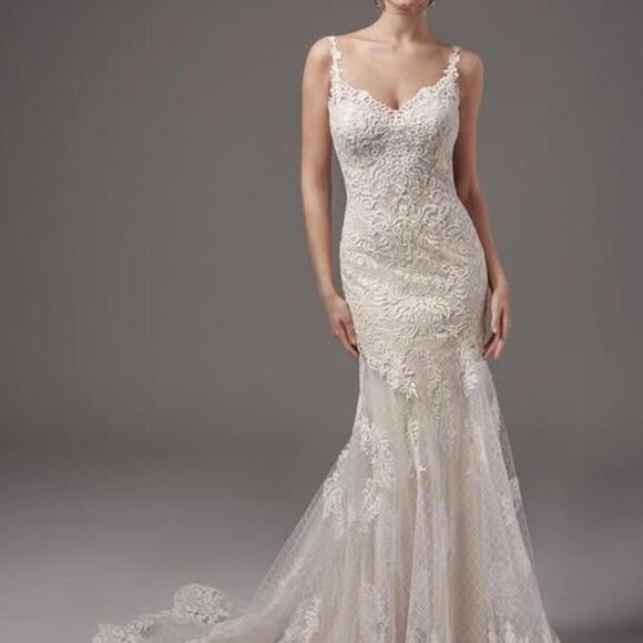 Sottero and Midgley Wedding Dress - MELROSE LEIGH Dress with Cathedral Veil